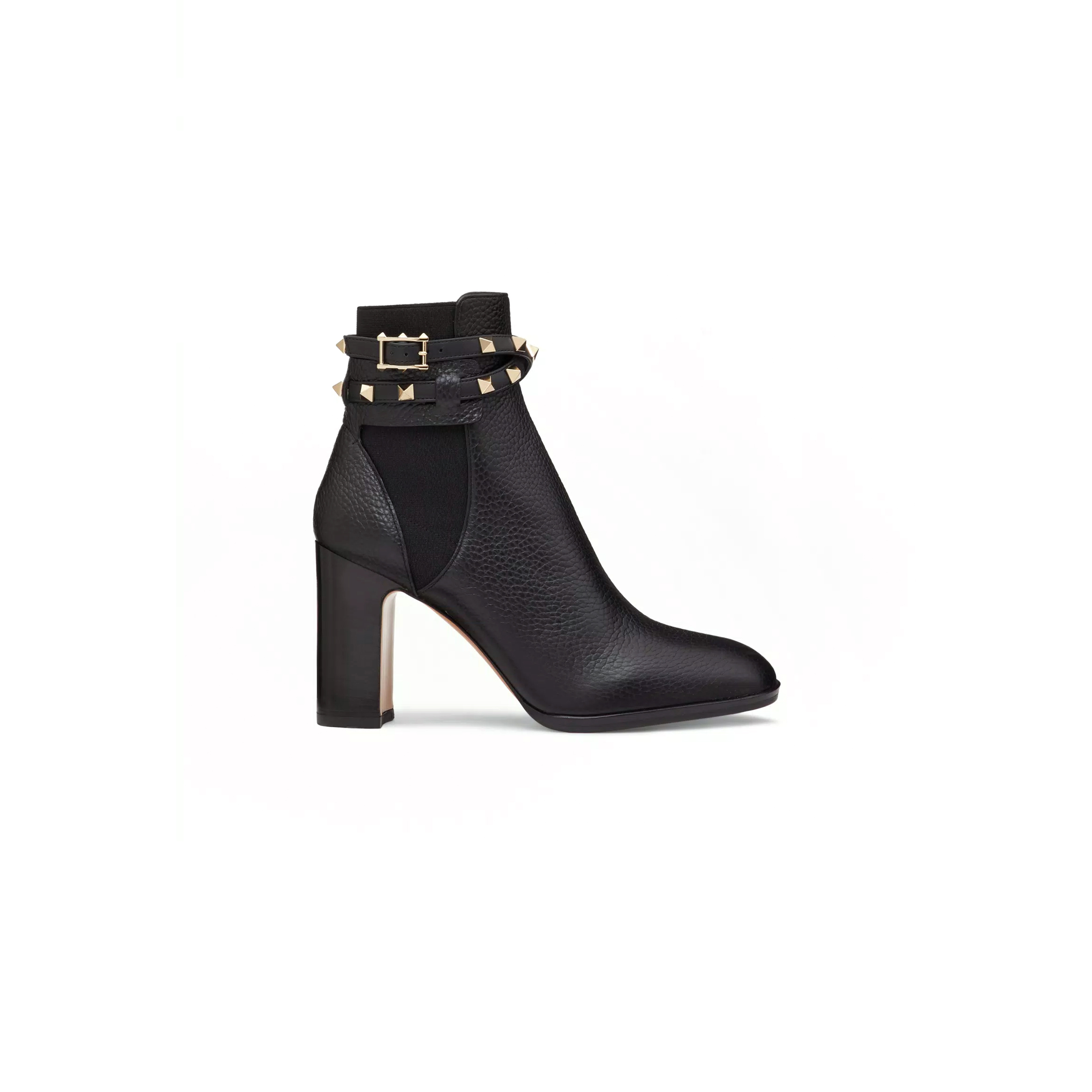 VALENTINO ROCKSTUD GRAINY CALFSKIN ANKLE BOOT 90 MM 3W2S0P62VCE_0NO VALENTINO ROCKSTUD GRAINY CALFSKIN ANKLE BOOT 90 MM 3W2S0P62VCE_0NO